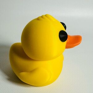 3d Printed Yellow Rubber Duck with Hidden Feet